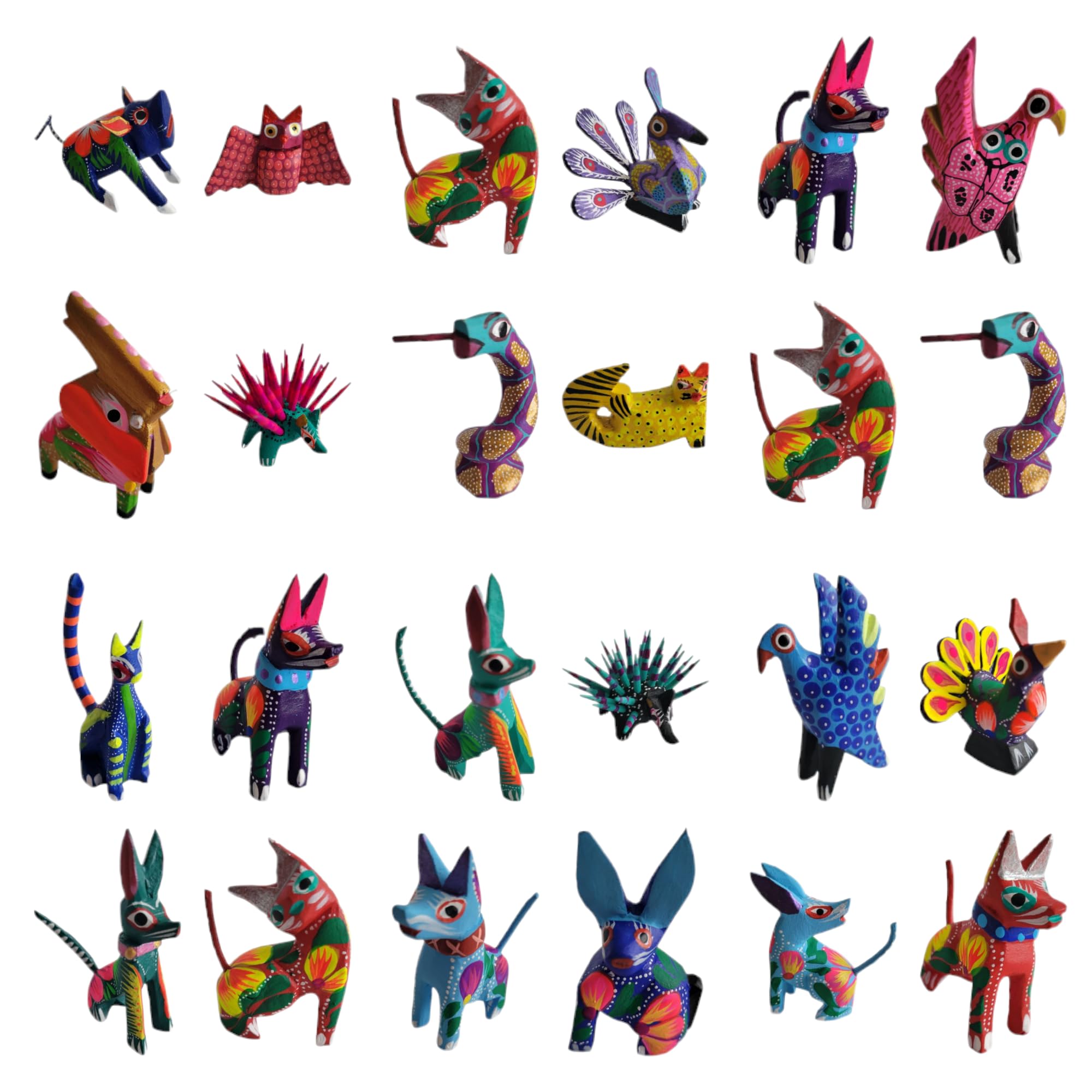 Amazon.com: Alebrijes Mexican Folk Wood Carving Sculptures